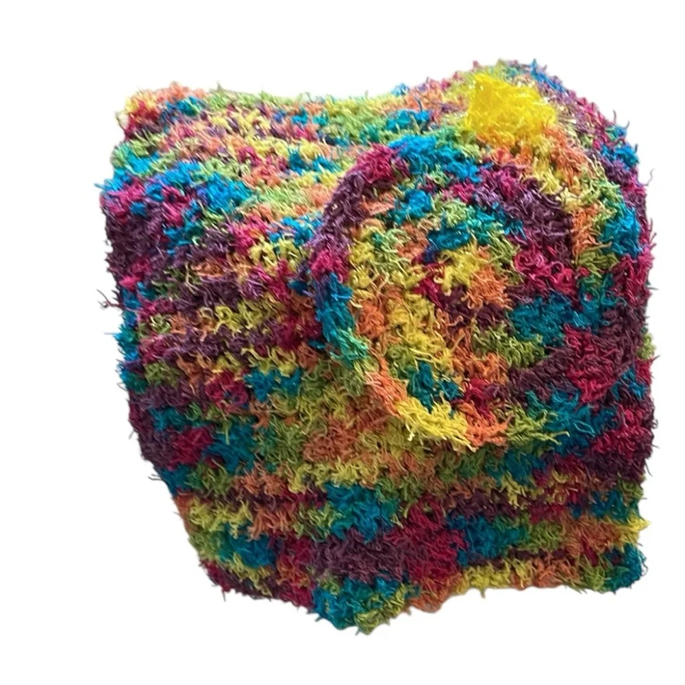 Handmade Scrubby Wash Cloth Bathroom Holiday Set Ornament Blue Green Kitchen - Picture 4 of 12